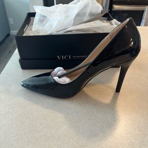 Vici doll patent leather heel-never worn